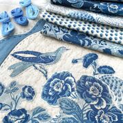 Bleu De France Ciel Blue - Montespan Small Floral - Fabric
