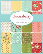 Bloomsberry Lined Green - Quilt Fabric, different perspective #1. Select this picture to zoom in