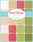Buon Natale Buds - Pomegranate - Quilt Fabric