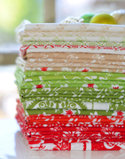 Buon Natale Buds - Pomegranate - Quilt Fabric