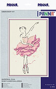 Rose Flower Ballerina - Cross Stitch Kit