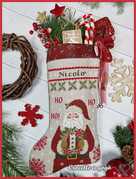 Ho Ho Ho Christmas Stocking 2024 - Cross Stitch Pattern