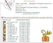 Fall in the Garden - Cross Stitch Pattern, different perspective #1. Select this picture to zoom in