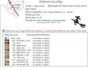 Halloween Tiny Village - Cross Stitch Pattern, different perspective #1. Select this picture to zoom in
