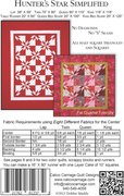 Hunters Star Simplified - Quilt Pattern