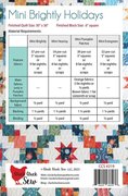 Mini Brightly Holidays - Quilt Pattern, different perspective #1. Select this picture to zoom in