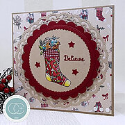 Christmas Festivity - Noel - A5 Clear Stamp