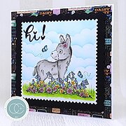 Donkey, Bluebells and Buttercups - Clear Stamp Set, different perspective #2. Select this picture to zoom in