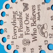 Everything is Possible - Circle Floss Organizer, different perspective #1. Select this picture to zoom in