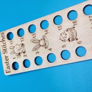 Easter Stitches - Rectangle Floss Organizer, different perspective #1. Select this picture to zoom in