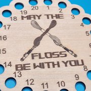 May The Floss Be With You Circle - Floss Organizer, different perspective #1. Select this picture to zoom in
