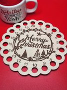 Merry Christmas Circle - Floss Organizer, different perspective #1. Select this picture to zoom in