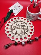 Merry Christmas Circle - Floss Organizer, different perspective #2. Select this picture to zoom in