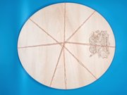 Oval - Unfinished Wood Display Frame, different perspective #1. Select this picture to zoom in