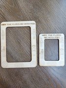 Star Wars Rectangle Small - Unfinished Wood Magnetic Frame, different perspective #1. Select this picture to zoom in
