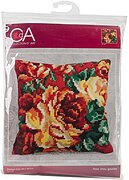 Rose Chou Gauche - Stamped Needlepoint Cushion Kit