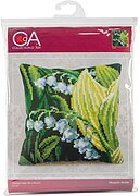 Muguet Droite (Lily of the Valley 2) - Stamped Needlepoint
