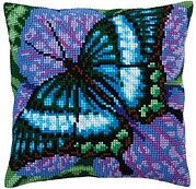 Volatic Turquoise 2 - Stamped Needlepoint Cushion Kit