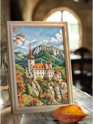 Castle in the Mountains - Cross Stitch Kit