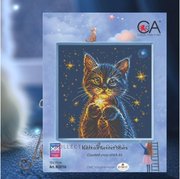 Kitten's Secret Stars - Cross Stitch Kit