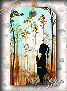 Blowing Bubbles - Andy Skinner Precut Rubber Stamp