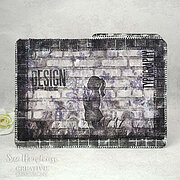 Blowing Bubbles - Andy Skinner Precut Rubber Stamp