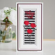 Decorative Squared Stripes - Slimline Craft Die