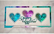Decorative Heart Aperture Trio - Slimline Craft Die