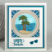 Beach Palms Stained Glass - Craft Die