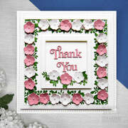 Frames & Tags Floral Rectangle - Craft Die