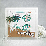 Beach Waves Background - Craft Die