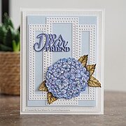 Hydrangea - StampCuts Combo Die, different perspective #2. Select this picture to zoom in