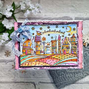 Christmas Town - Rubber Stamp