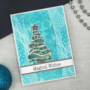 Snowy Christmastime - Rubber Stamp