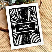 Down The Rabbit Hole - Rubber Stamp