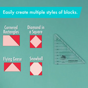 Creative Grids Folded Corner Clipper Tool Quilt Ruler