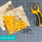 Creative Grids Curvy Log Cabin Trim Tool Quilt Ruler 6"