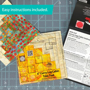 Creative Grids Curvy Log Cabin Trim Tool Quilt Ruler 6"