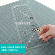 Creative Grids Straight Out of Line Quilt Ruler 6" x 10&