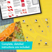 Creative Grids Crazier Eights Template - Quilt Ruler Set