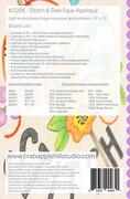 Stitch and Sew Faux Applique - Quilt Pattern