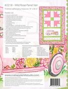 Memory Lane/Wild Rose Panel Van - Quilt Pattern, different perspective #1. Select this picture to zoom in