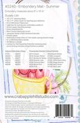 Embroidery Mail Summer - Embroidery Pattern