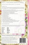 Floss Garden Wreaths #2 Beauty - Quilt Pattern, different perspective #1. Select this picture to zoom in