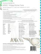 Summer Kitchen #3/Vint Kitchen Tool - Quilt Pattern