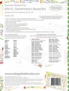 Summer Kitchen #10/Grndma Recipe - Quilt Pattern