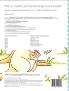 Noahs Journey #2 Kangaroos Rabbit - Christian Quilt Pattern