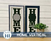 Home Vertical Plain - Unfinished Wood Display Frame