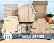 Mini Series - Barn - Unfinished Wood Display Frame