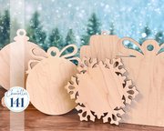 Ornament Collection - Present - Wood Display Frame